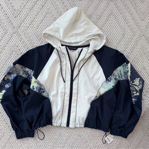 NWT Free People Windbreaker Full Zip Hooded Jacket Small